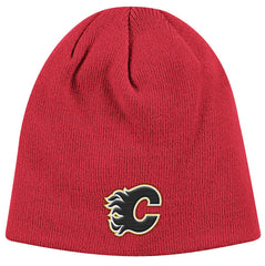 Calgary Flames Red Reebok NHL Scully Beanie Knit Hat