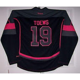 TOEWS Black & Hot Pink Chicago Blackhawks GIRLS Reebok Jersey Youth