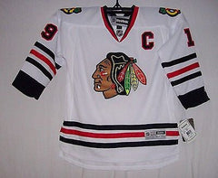 TOEWS Chicago Blackhawks Reebok Premier 7185 Away White Jersey