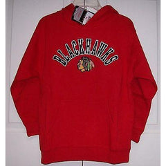 YOUTH Chicago Blackhawks Reebok Fleece Hoodie Hoody Red