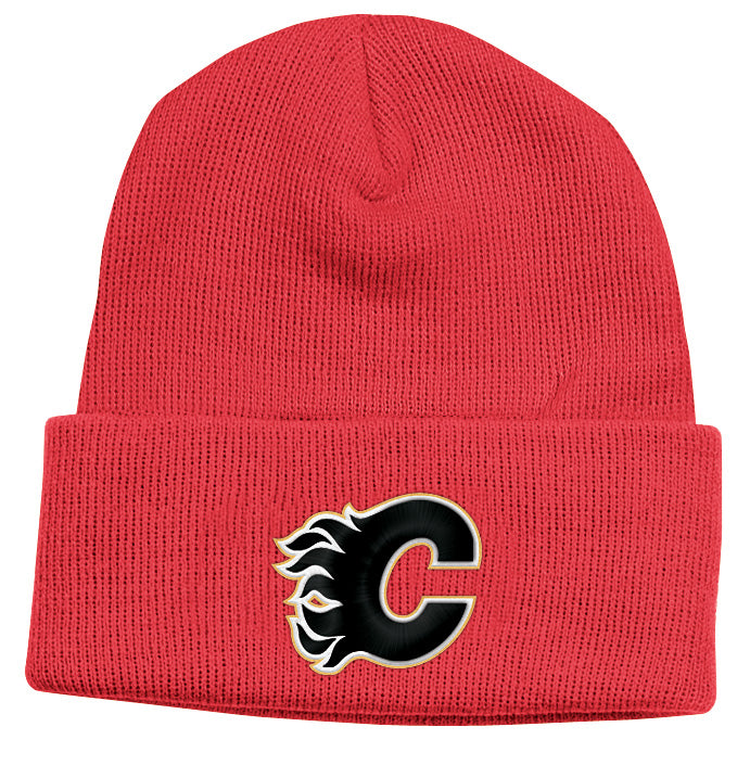 Calgary Flames Red Reebok NHL Watchman Cuffed Knit Hat
