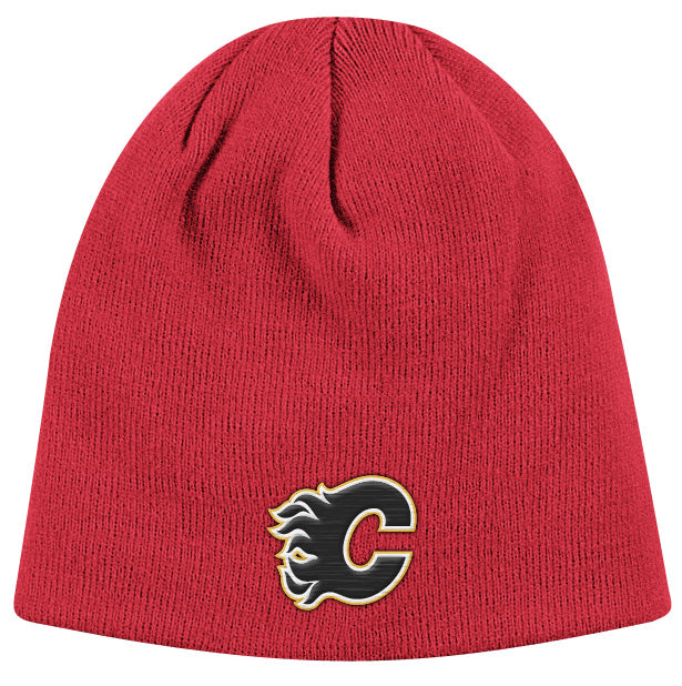 Calgary Flames Red Reebok NHL Scully Beanie Knit Hat