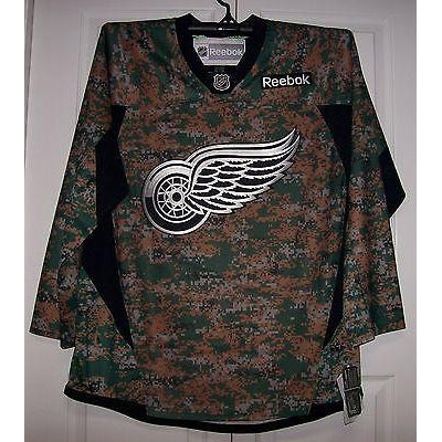 Military CAMO Detroit Red Wings Reebok Premier Jersey