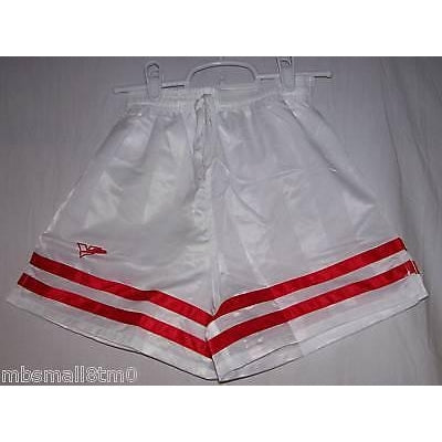YOUTH White Red Torino Soccer Shorts FieldSheer - Upper V